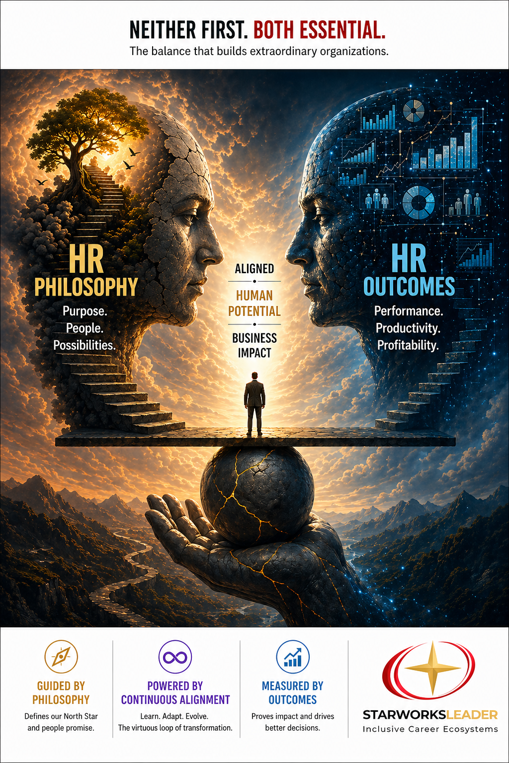 HR Philosophy vs HR Outcomes — neither first, both essential